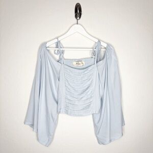 Jen’s Pirate Booty Primrose Top Blue Agave Size Small